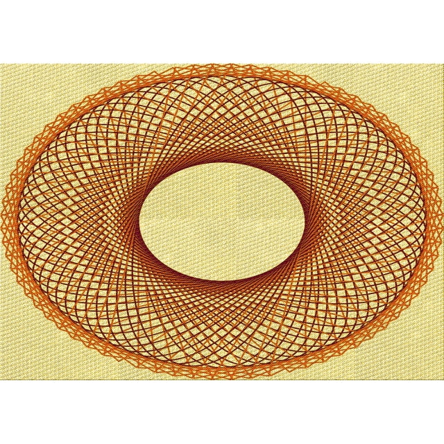 Ahgly Company Machine Washable Indoor Rectangle Transitional Mahogany Brown Area Rugs, 5' x 7'
