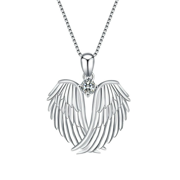 CEHVOM Angel-wing S Necklace Angel-wing S Pendant Birthstone Necklace For Women Jewelry Clearance