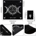 thumbnail image 2 of Altar Cloth Black Moon Goddess Tarot Cloth with Velvet Fabric Bag Divination Witch Wiccan Witchcraft Supplies Tools for Tarot Cards Tablecloth Astrology Tapestry DIY, 2 of 8