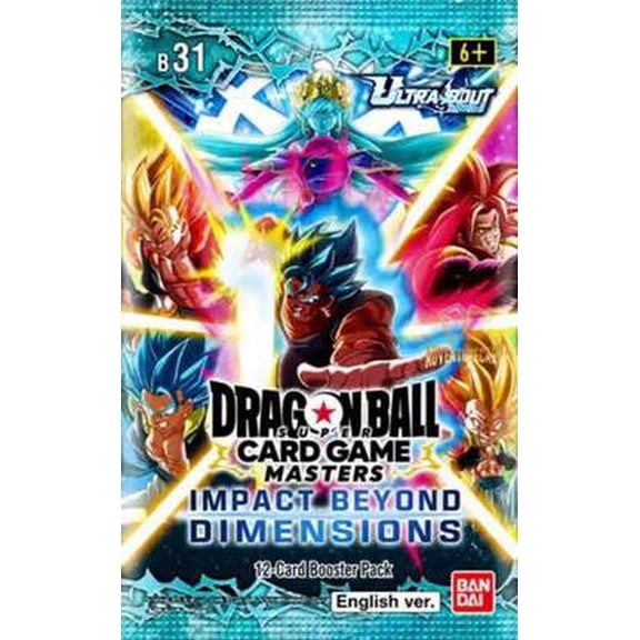Collectible Dragon Ball Super Masters Set #4 Impact Beyond Dimensions Booster Pack [12 Cards]
