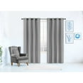 thumbnail image 3 of Safdie & Co. Wrinkle Free Curtain Jacquard Brayden 84"L in Grey, 3 of 3