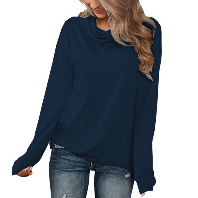 Pulls à Manches Longues pour Femmes, Chemise à Col Bénitier, Tunique Décontractée