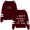 Claret, variant on Josiah Queen The Prodigal Logo Merch Pullover Hoodies Pocketless Parallel Bars Sleeve Streetwear