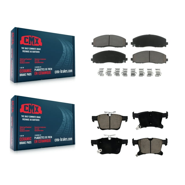 CMX Front Rear Ceramic Brake Pads Kit for Car Chrysler Pacifica Grand Caravan Voyager KCX-100235