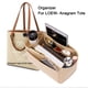 thumbnail image 2 of Bolsa organizadora de bolsos con inserto para bolso con anagrama, forro de fieltro para bolso con bolsillo para teléfono, moldeador de bolso de mano, 2 estilos, 2 of 5