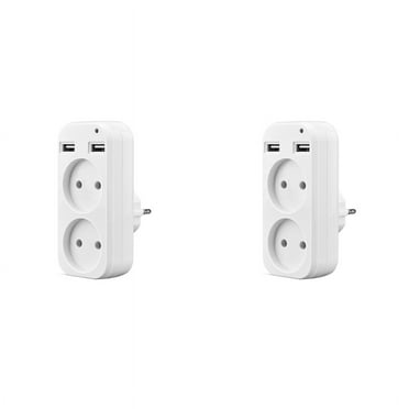2X Wall USB Plug Adapter Double Socket Outlet for Phone Charge Double USB Port 5V 2A USB Electrique Outlet EU Plug