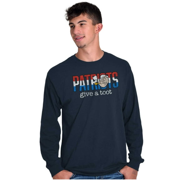 Popeye Ironic American Patriots Cool Long Sleeve TShirt Men Women Brisco Brands S