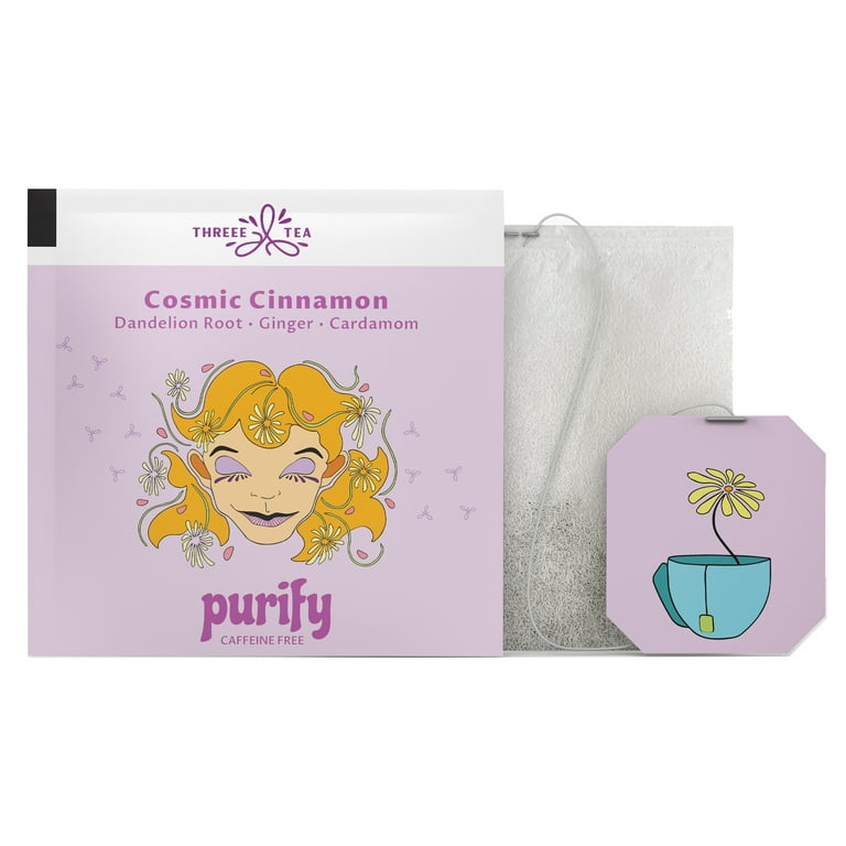 THREEE Purify Herbal Detox Tea, Digestion Cleanse, Anti