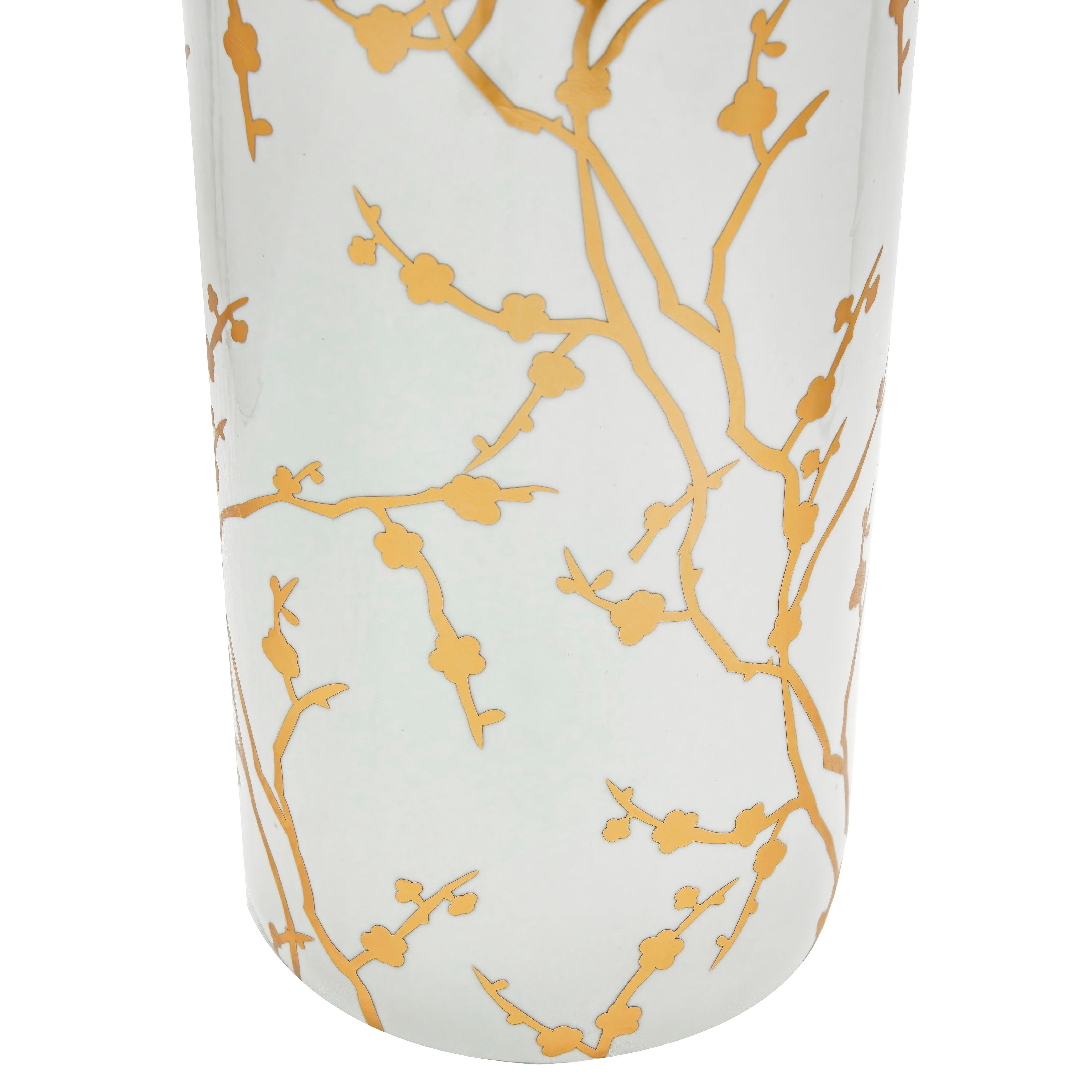 Red Lantern 24" Gold Branches Umbrella Stand