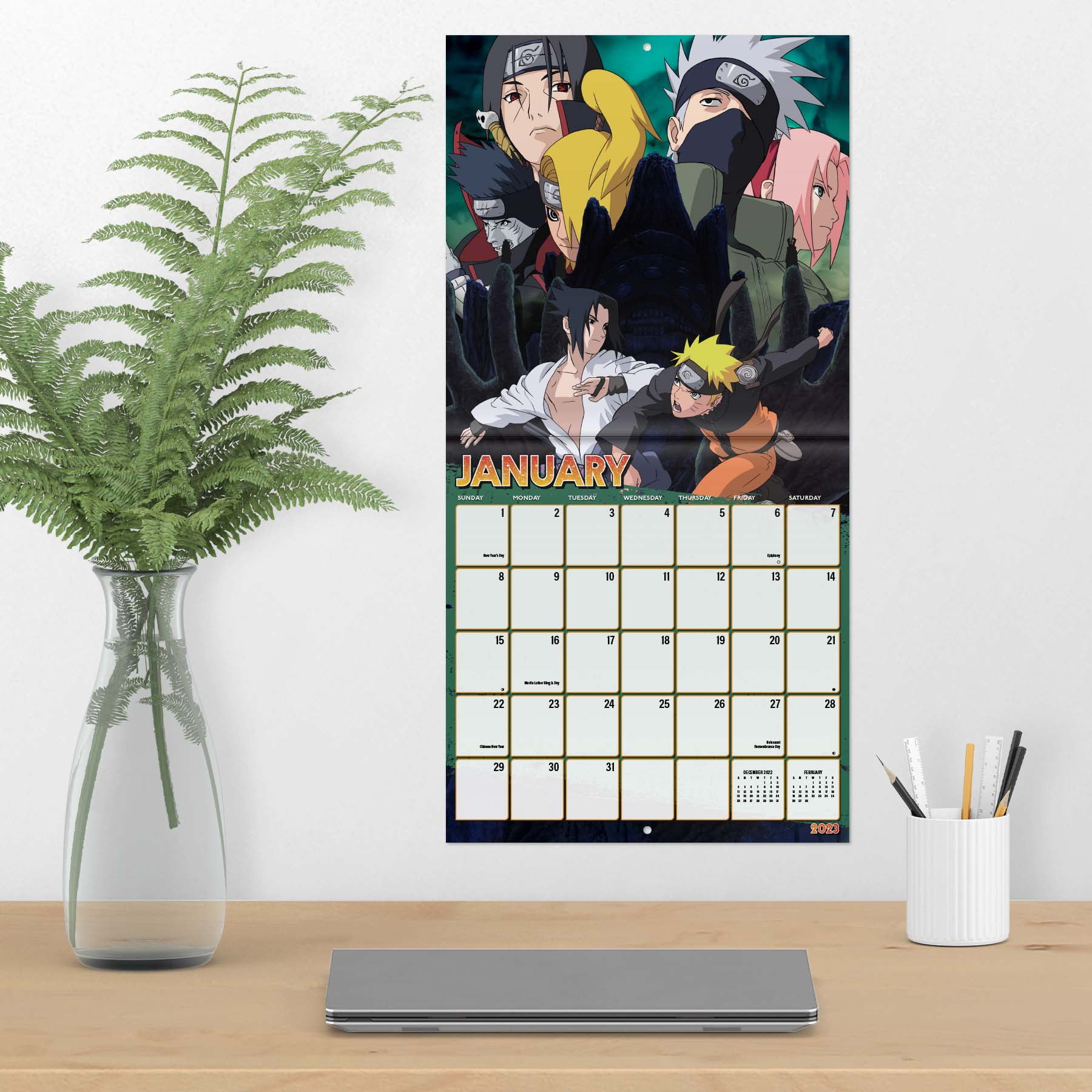 2023 Naruto Shippuden - Square Wall Calendar