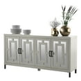 thumbnail image 4 of Twin Star Home 63" Sideboard with Geometric Mirrored Doors, 4 of 8
