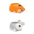 thumbnail image 1 of 2-Packs Lovely Resin Ctoon De Pntas De Cactus Suculentas Pa Decoración Del Escritorio De Oficina En El - Schnauzer \ Zulema Animales Macetas Suculentas, 1 of 8