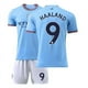 thumbnail image 1 of Camiseta de París No. 7 Mbappé Manchester City Riyadh Portugal No. 7 Ronaldo uniforme de fútbol para adultos y niñosCasa número 9 del Manchester City, 1 of 1