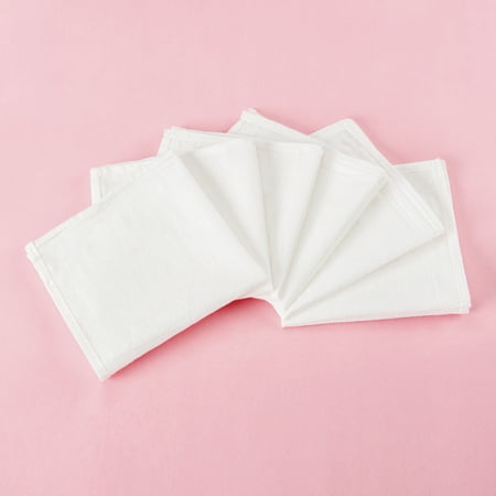 Organic Cloth Napkins, White, 100% Organic Cotton, Set Of 6, Eco-Friendly, Reusable, Sustainable, Cloth Dinner