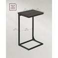 thumbnail image 5 of VASAGLE C-Shaped End Table, Set of 2, Side Table for Sofa, Couch Table with Metal Frame, Small TV Tray Table for Living Room, Bedroom, Ebonized Oak Finish and Black, 5 of 5