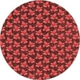 thumbnail image 1 of Ahgly Company Tapis d'Intérieur Lavable en Machine Carré Rouge Pamplemousse, 3 Pieds Carré, 1 of 7