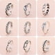 thumbnail image 5 of Anillo de plata tailandés creativo retro geométrico de moda punk europea y americana, anillo abierto simple para estudiantes, 5 of 6
