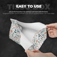thumbnail image 5 of Lsque Eiffel Tower Printed Long Tissue Box Cover Holder, Facial Paper Organizer Dispenser,Triangle with Bottom Belt, PVC Leather Decorative Organizer, 5 of 9