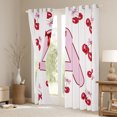 thumbnail image 3 of Feelyou Initial A Letter Blackout Curtains Set of 2 (52x84 Each) for Girl, Red Fruit Cherry Window Curtains, Princess Cartoon Ribbon Curtains and Drapes, Window Curtains Decor, 3 of 6