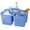Dark Blue, variant on Plastic Portable Shower Caddy Basket Bucket, Cleaning Shower Basket with Handle Compartments Storage Basket Organizer for Bathroom Kitchen College Dorm Sink, Beige
