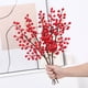 thumbnail image 5 of Ramas de frutos rojos artificiales decoración navideña - Tallos de fruta roja de plástico de 50 cm para centros de mesa y arreglos florales navideños, 5 of 6