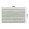 thumbnail image 3 of Unique Bargains Rustic Placemats Set of 6 Cotton and Linen for Dining Table Green, 3 of 7