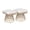 White, variant on FKS LIFE Set of 2 Swivel Outdoor Patio Ottomans, Water-Resistant PE Rattan Wicker Footstool with Removable Padded Cushions for Garden Poolside(White)