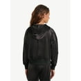 thumbnail image 4 of Justice Girls Velour Cargo Pocket Full Zip Hoodie, Sizes XS-XLP, 4 of 6