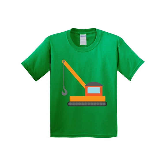Inktastic Kids Construction Crane Youth T-Shirt
