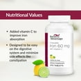 thumbnail image 5 of Bariatric Advantage Chewable Iron 60 mg - For Bariatric Surgery Patients - Iron with Vitamin C - No Iron Taste - Carbonyl Iron Supplement - Lemon & Lime - 270 Count, 5 of 7