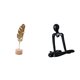 thumbnail image 1 of Escultura De Hoja De Metal, Estatua De Pensador, Figura Abstracta, Adorno Creativo Nórdico Para Mesa, Fiesta, Hogar, Armario, Dormitorio, Estantería, Chimenea., 1 of 8