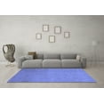 thumbnail image 3 of Ahgly Company Indoor Square Abstract Blue Modern Area Rugs, 5' Square, 3 of 4
