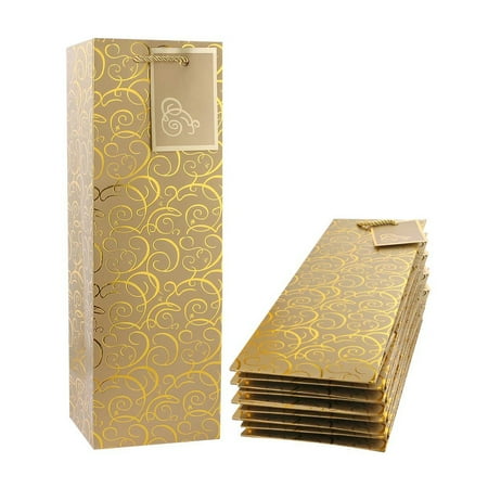 

Wine Bags Kraft Paper Wine Bag 10 Pcs Gift Wine Bags with Handles