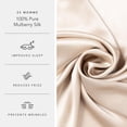 thumbnail image 2 of Fishers Finery 25 Momme 100% Pure Mulberry Silk Pillowcase for Hair & Skin, Grade 6A, Standard, Taupe, 2 of 8
