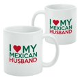 thumbnail image 2 of I Love My Mexican Husband White Mug, 2 of 4