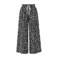 thumbnail image 7 of Levmjia Women's Summer Floral Print Wide Leg Pants Loose Fit Casual Drawstring Capri Trousers with Pockets Vintage Washed Vacation Beach, 7 of 7