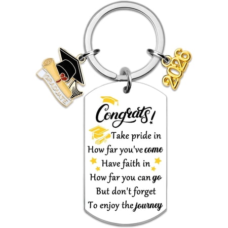 Class Of 2026 Graduation Keychain 2026 Graduation Gifts for Her Him Middle High School Graduations Gifts for Her College Graduations Gift for Women Senior Masters Degree Student Grad Gift Ideas