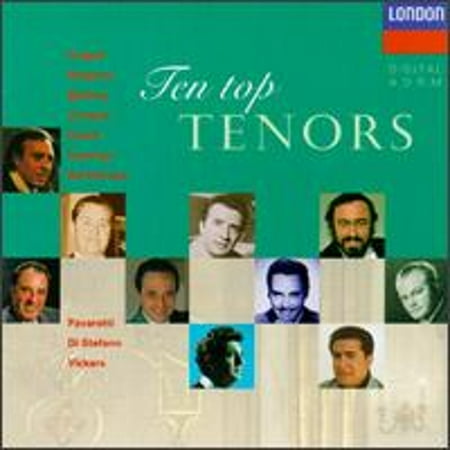 Ten Top Tenors (CD) by Alfredo Mariotti (vocals), Berlin Philharmonic Orchestra, Carlo Bergonzi (tenor), Carlo Bergonzi (trombone), Du Brassus;...