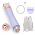 thumbnail image 1 of SUPRENT Recortadora de Bikini para Mujer - Depilación Indolora para Damas Impermeable en Húmedo y Seco - Afeitadora 2 en 1 para Vello Púbico y Facial - Maquinillas de Afeitar Eléctricas Inalámbricas c, 1 of 1