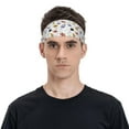 thumbnail image 2 of Daiia Rocket Planets printed Men's Performance Headband,Sports Headbands,Moisture Wicking Workout Headband, 2 of 9
