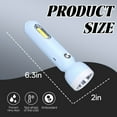 thumbnail image 5 of HIBIBUD 6.3" Blue Rechargeable Flashlight for Kids & Seniors,Compact Bright Light for Night Use, 5 of 7