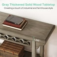 thumbnail image 6 of 70.8-Inch Heavy-Duty Solid Wood Farmhouse Console Table, Narrow Sofa Table With Storage, Scratch-Resistant Entryway Table For Living Room Hallway, Multipurpose Gray Accent Table, 6 of 7