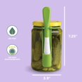 thumbnail image 2 of Chef'n FridgeFork para frascos de encurtidos de acero inoxidable, 2 of 6