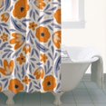 thumbnail image 4 of Pioneer Flower Floral Print Pattern Shower Curtain 36"x72" ,Bathroom Decorative Shower Curtains Set with 12 Hooks,Modern Waterproof Washable Shower Curtain, 4 of 6