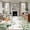 White, variant on Area Rug 4x6 Ft, Thanksgiving Non Slip Area Rugs for Bedroom, Fall Sage Green White Pumpkin Maple Leaf Washable Low Pile Indoor Throw Carpet for Home Office Study Room Dining Room Nursery