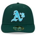 thumbnail image 2 of Men's New Era Green Athletics 2024 Father's Day Low Profile 59FIFTY Fitted Hat, 2 of 5