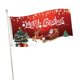 thumbnail image 1 of Bandera de papel tapiz navideño, bandera decorativa para jardín y patio, bandera navideña de vacaciones, decoración de casa al aire libre (roja), 1 of 5