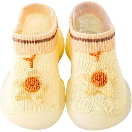 

QWZNDZGR Infants Breathable Elastic Socks Shoes Casual Silicone Lightweight Non-Slip Shoes Toddler Ankle Socks