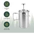 thumbnail image 2 of Coghlan's French Press, 32 oz., Stainless Steel, 2 of 7
