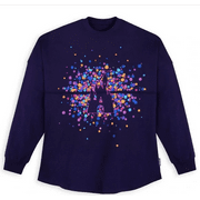 Walt Disney World Logo Purple Sparkle Spirit Jersey Size Small
